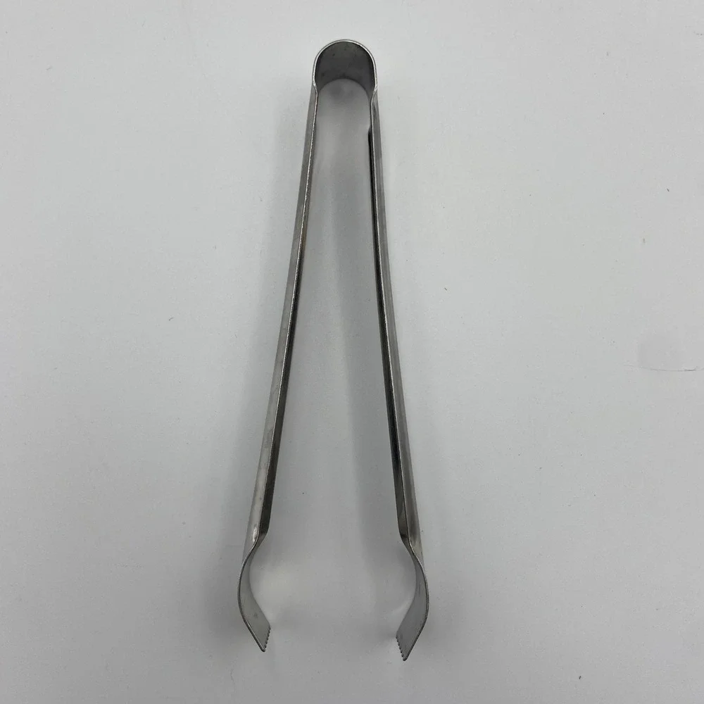 Androck Canada Stainless Steel Ice Tongs Vintage Barware Serrated Teeth‎ 7 Inch